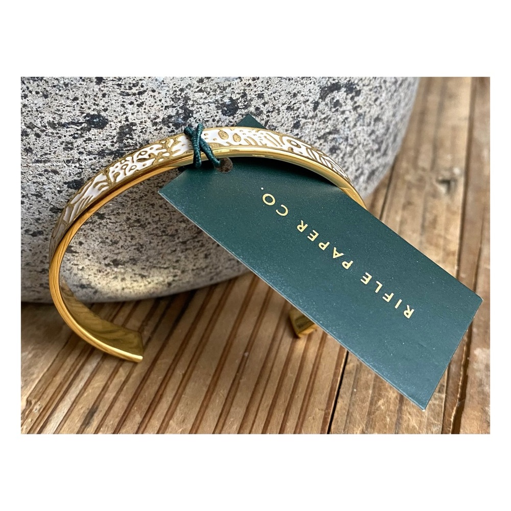 Rifle Paper Co. • Skinny Cuff Bracelet • “Tapestry” - Picture 2 of 4